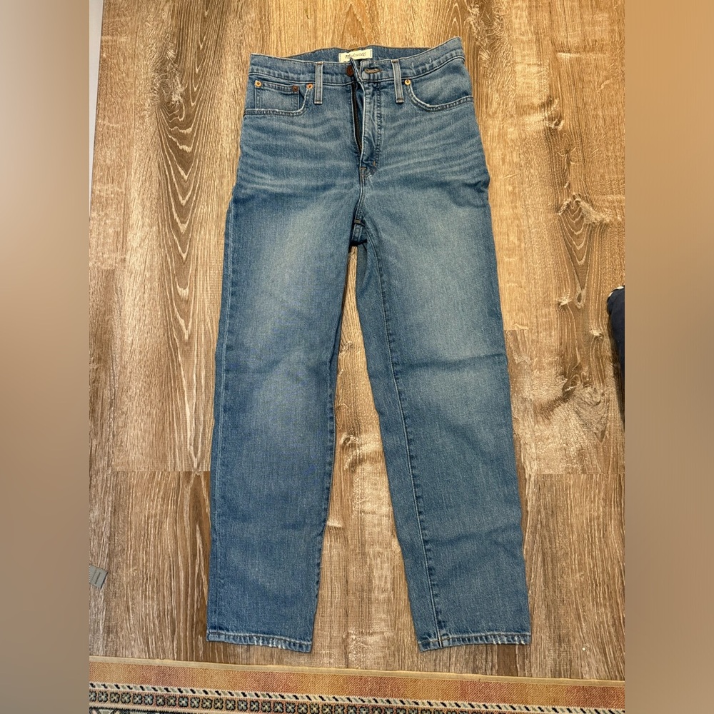 Madewell classic straight high waisted jeans